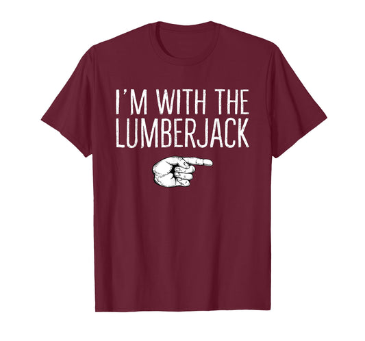 I'm With The Lumberjack Matching Costume Halloween Party T-Shirt
