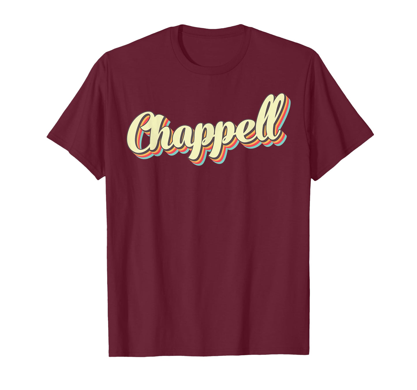 Chappell TShirt Retro Art Baseball Font Vintage T-Shirt