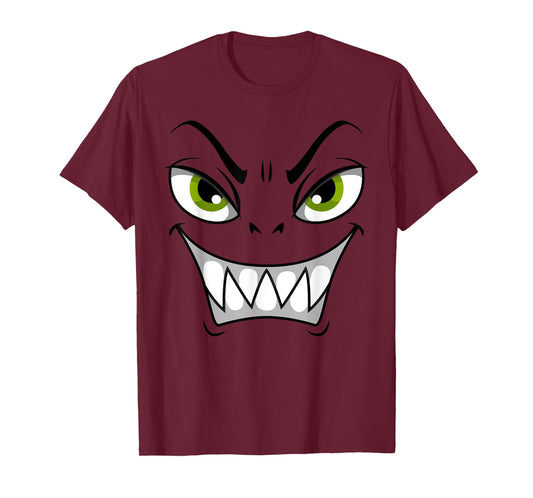 Cute Monster Face Halloween Funny Halloween Kids Adults T-Shirt