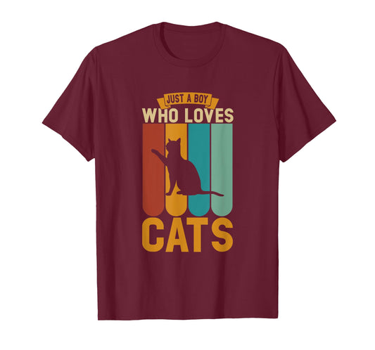 Just a boy who loves cats T-Shirt