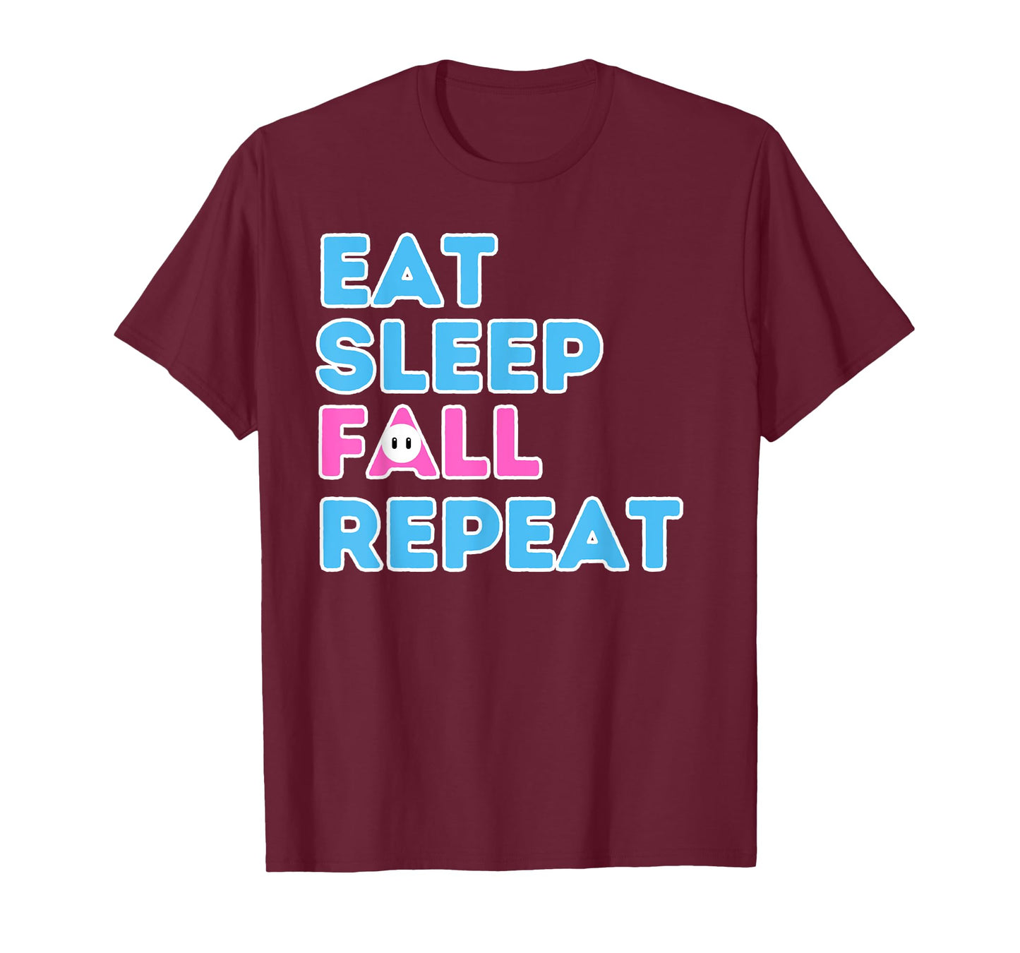 Eat Sleep Fall Repeat Video Game Guys Video Gamer T-Shirt