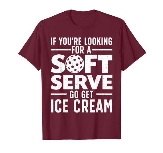 Cool Pickleball For Men Women Pickle Ball Player Soft Serve T-Shirt