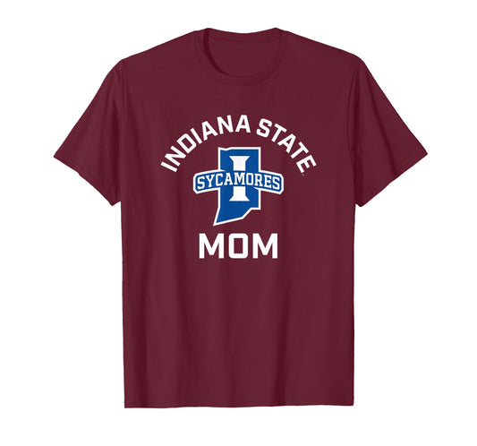 Indiana State University Sycamores Arched Mom T-Shirt