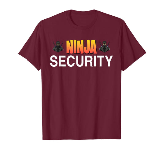 Ninja Security Parent Dad Mom Funny Ninja Halloween Costume T-Shirt