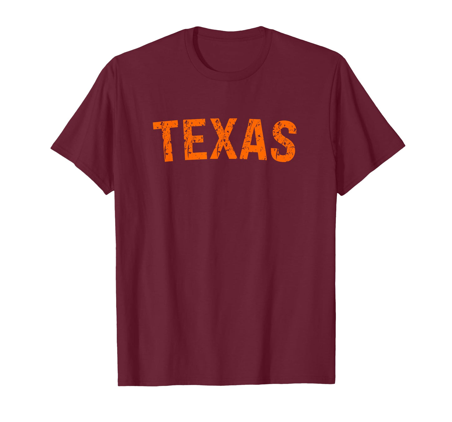 Vintage Texas Mens Texas Womens Orange Retro T-Shirt