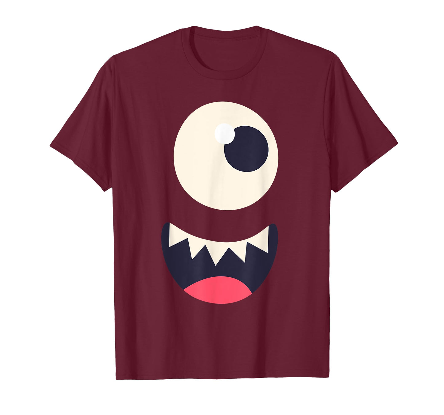 Easy Halloween Costume Cute Monster Face Graphic T T-Shirt