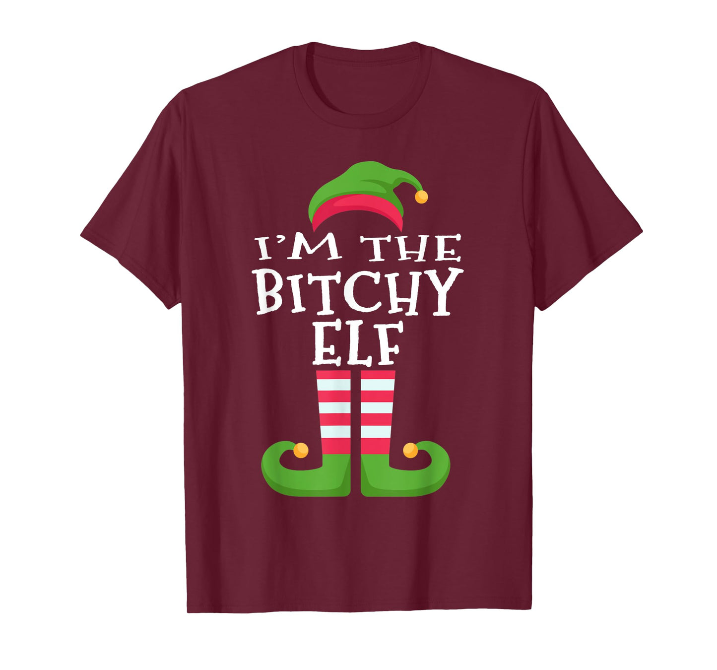 I'm The Bitchy Elf T-Shirt Family Matching Christmas Pajama T-Shirt