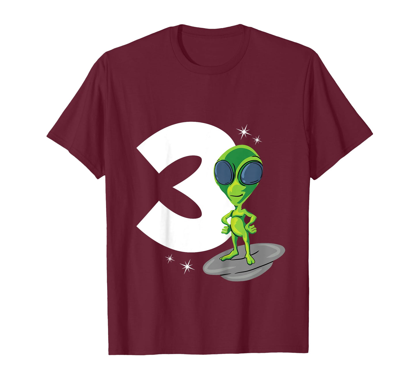 Kids 3 Years Old Boy Alien 3rd Birthday T-Shirt