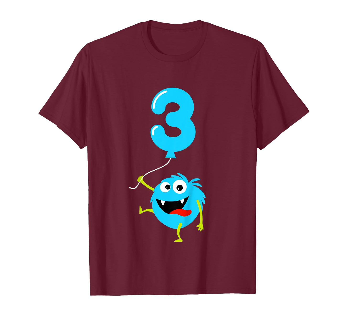 Kids 3rd Birthday Cute Monster Gift Shirt For 3 Year Old Boys T-Shirt