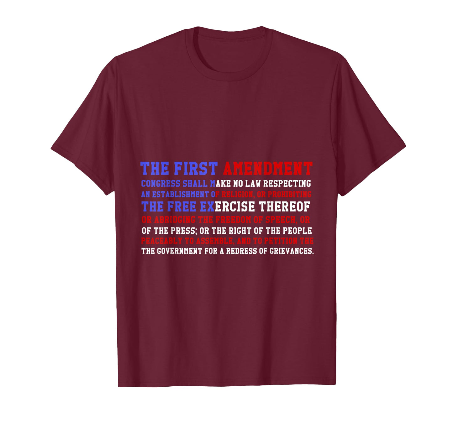 First Amendment American Pride USA Flag T-Shirt T-Shirt