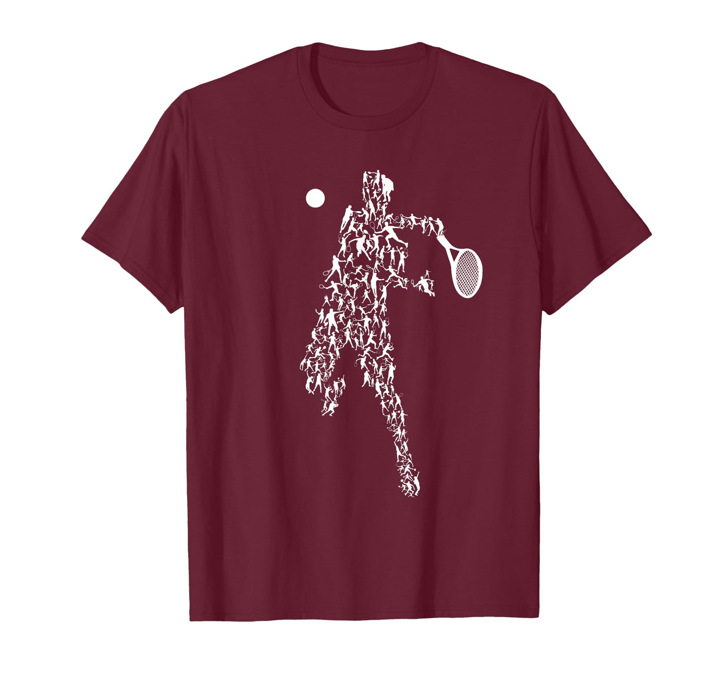 Tennis Positions Player Balls Funny Racket Game Outfit T-Shirt