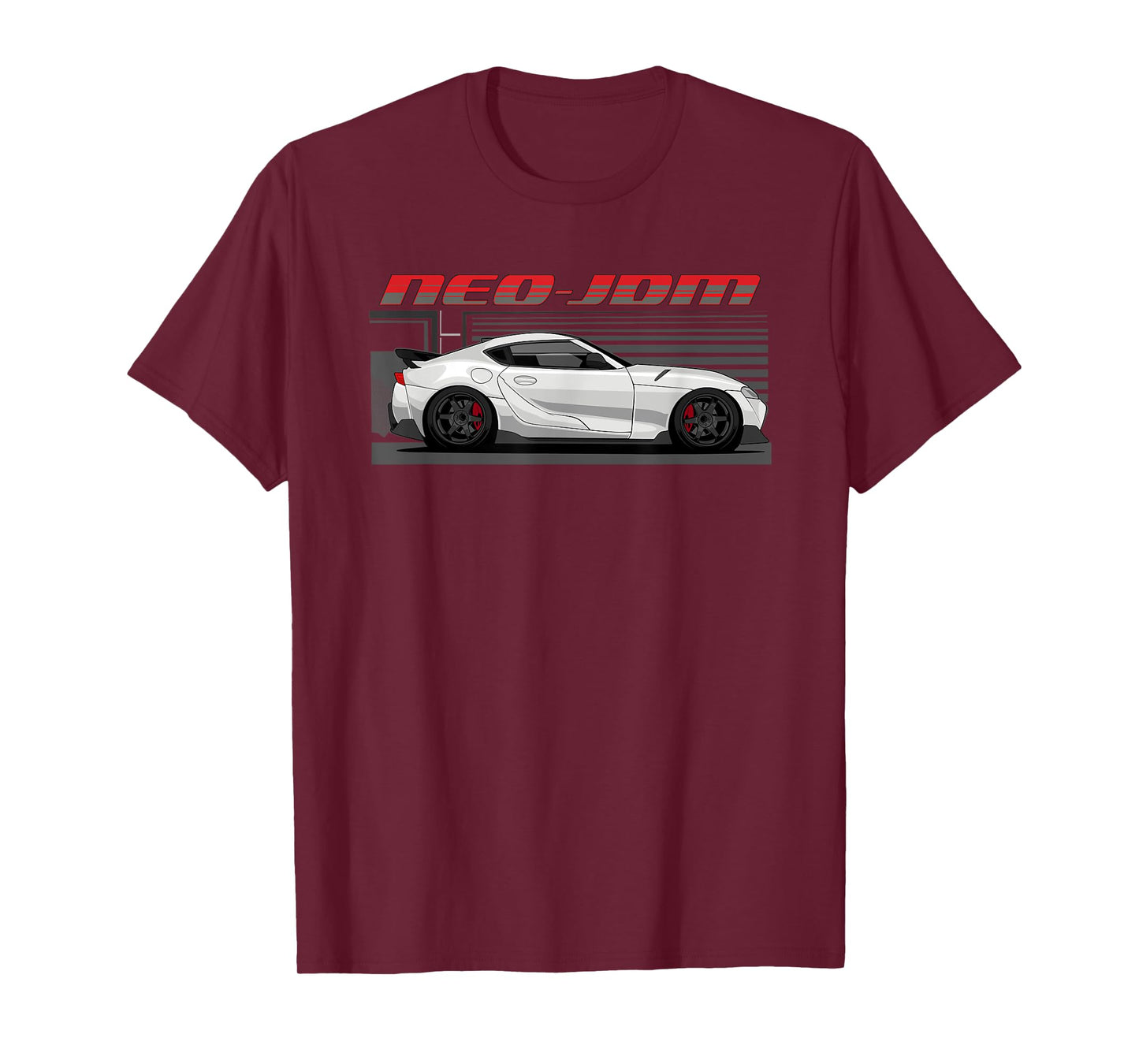 Neo-JDM White MK5 Car Graphic T-Shirt