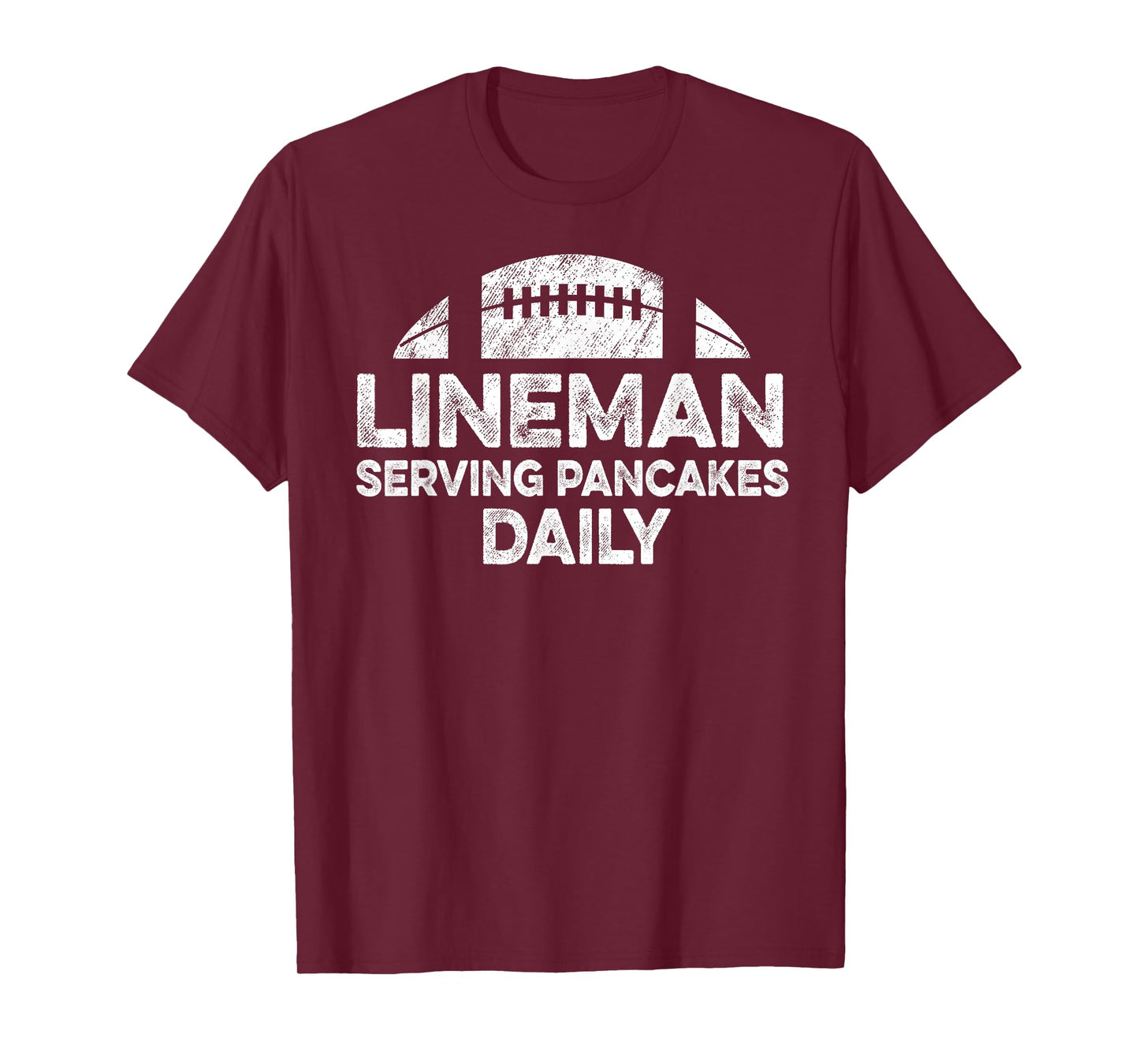 Lineman Serving Pancakes Daily Football Offensive Lineman T-Shirt