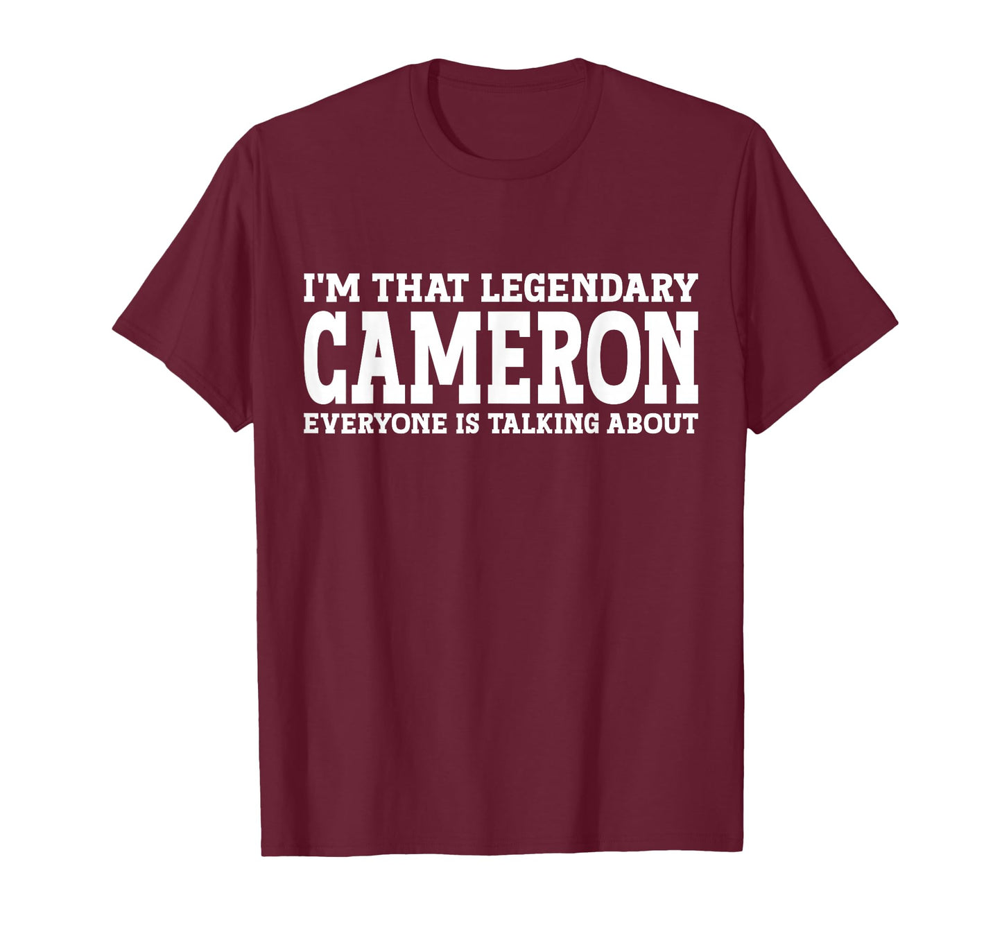 Cameron Personal Name Funny Camera T-Shirt