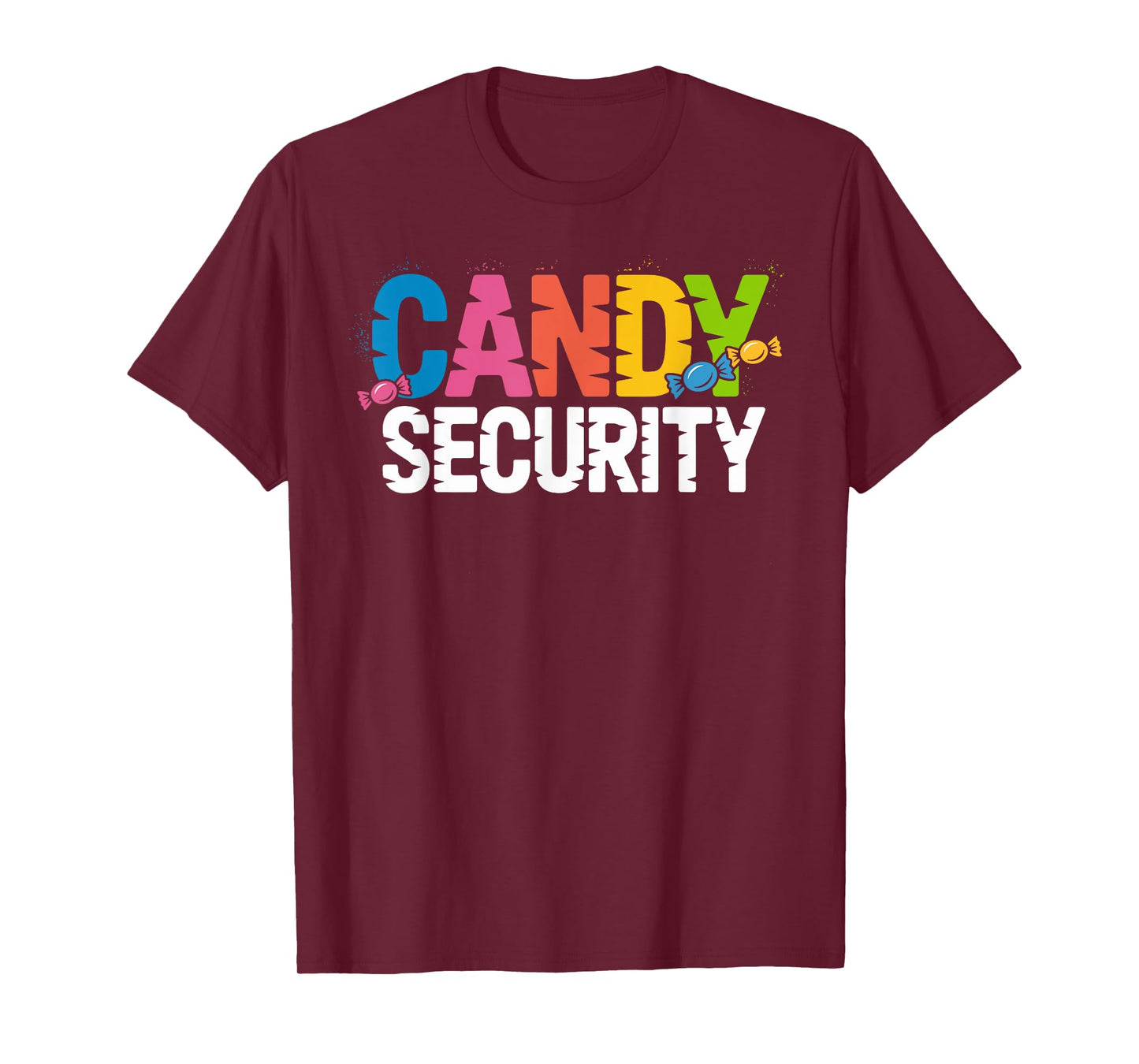 Candy Security Funny Easy Halloween Costume Adult T-Shirt