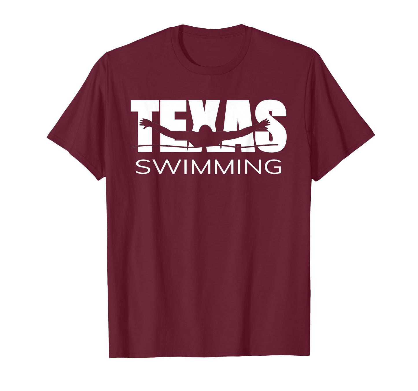 Love Texas Swimming Team Gift TX Home Lone Star State Pride T-Shirt