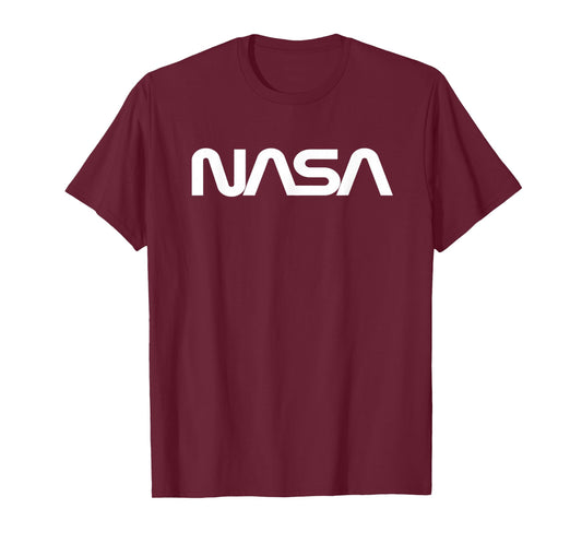 Classic NASA Worm White Logo T-Shirt