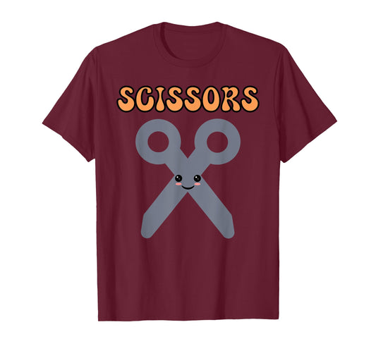 Rock Paper Scissors Halloween Funny Matching Costume Kids T-Shirt