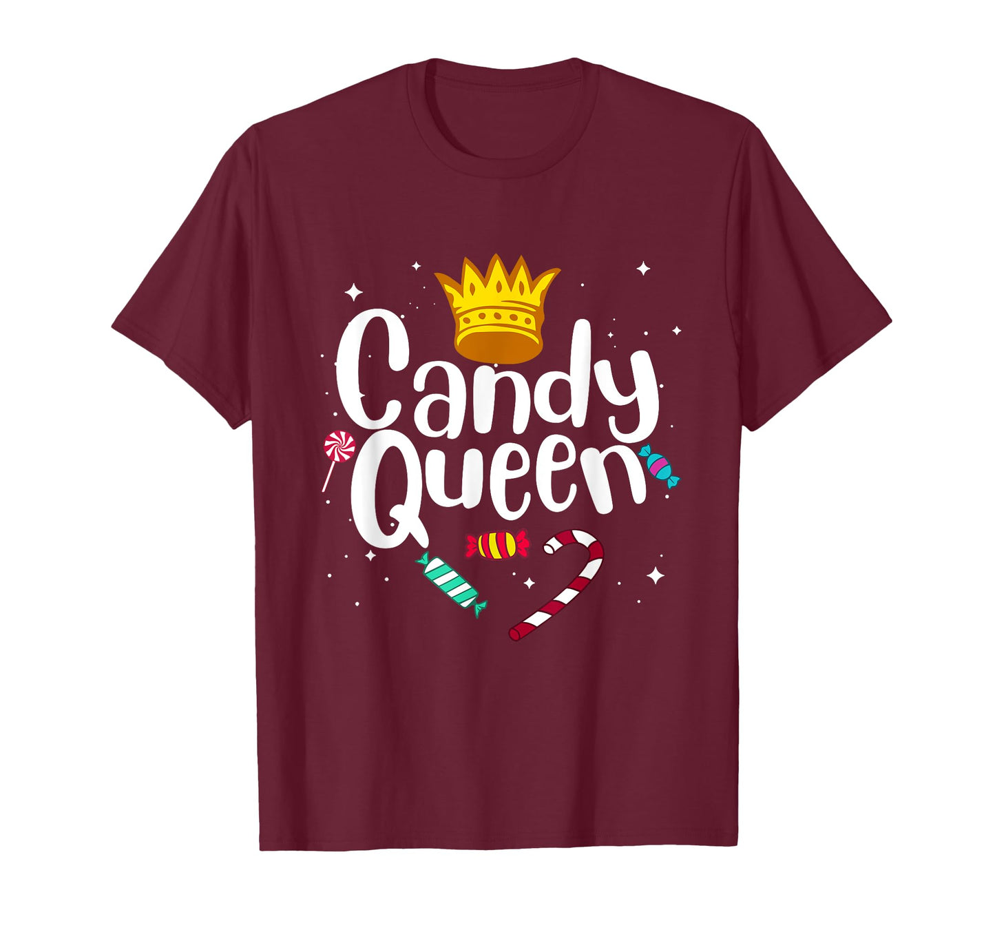 Funny Candy Queen Gift For Lollipop Lover Sweet Tooth Women T-Shirt