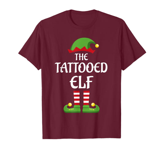 Tattooed Elf Family Matching Group Christmas T-Shirt