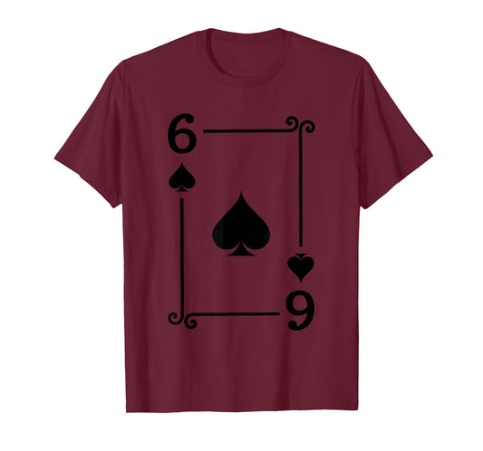 Playing Cards Costume - 6 Spades Card - Six Card T-Shirt