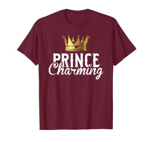 Prince Charming Funny Fairy Tale Halloween Lazy Costume T-Shirt