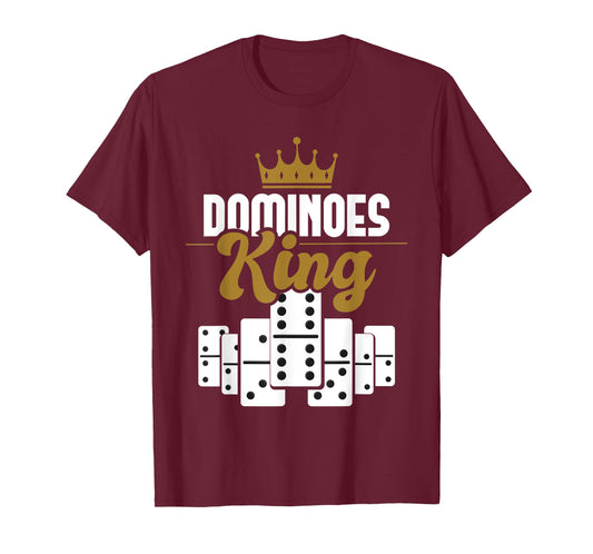 Dominoes King - Domino Player Dominoes Lover Tile Game T-Shirt