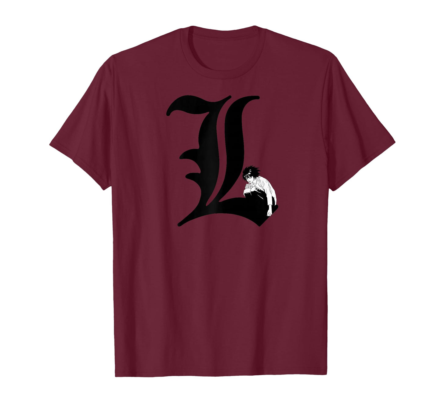 Death Note L Symbol Anime Raglan Baseball Tee