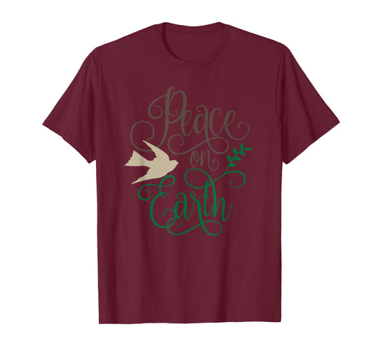 Peace On Earth Christmas T-Shirt T-Shirt