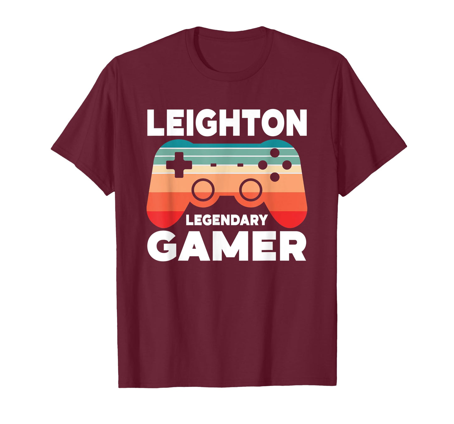 Leighton Legendary Gamer Funny Personalized Leighton Gamer T-Shirt
