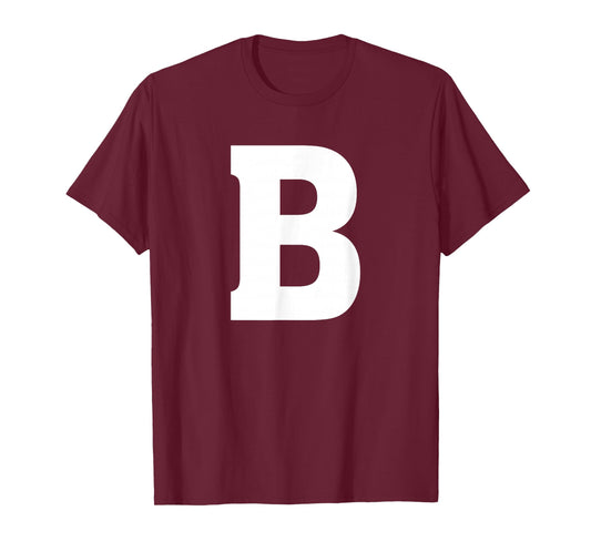 Letter B Shirt Alphabet Capital Letter T-Shirt