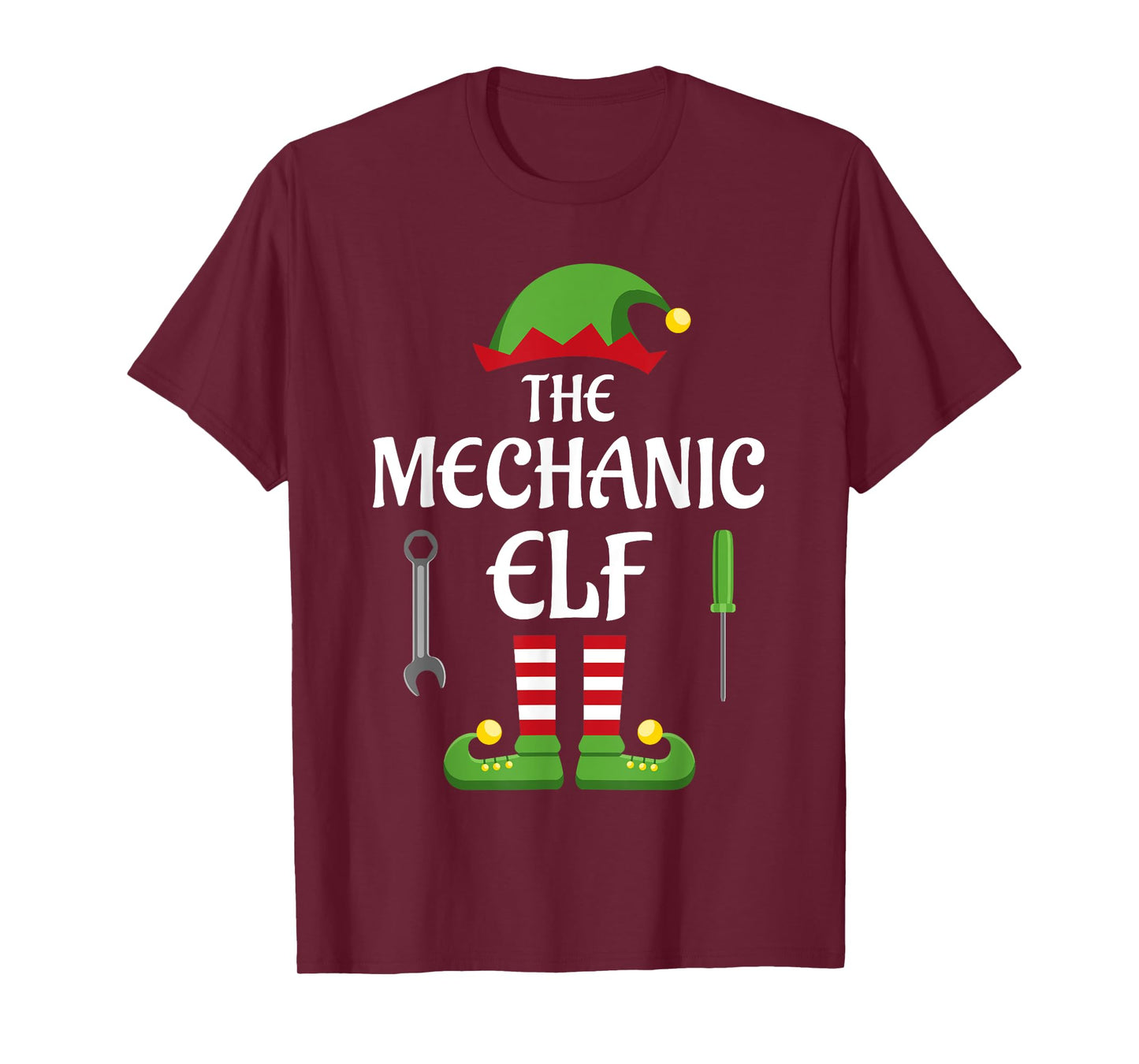 Mechanic Elf Family Matching Group Christmas T-Shirt