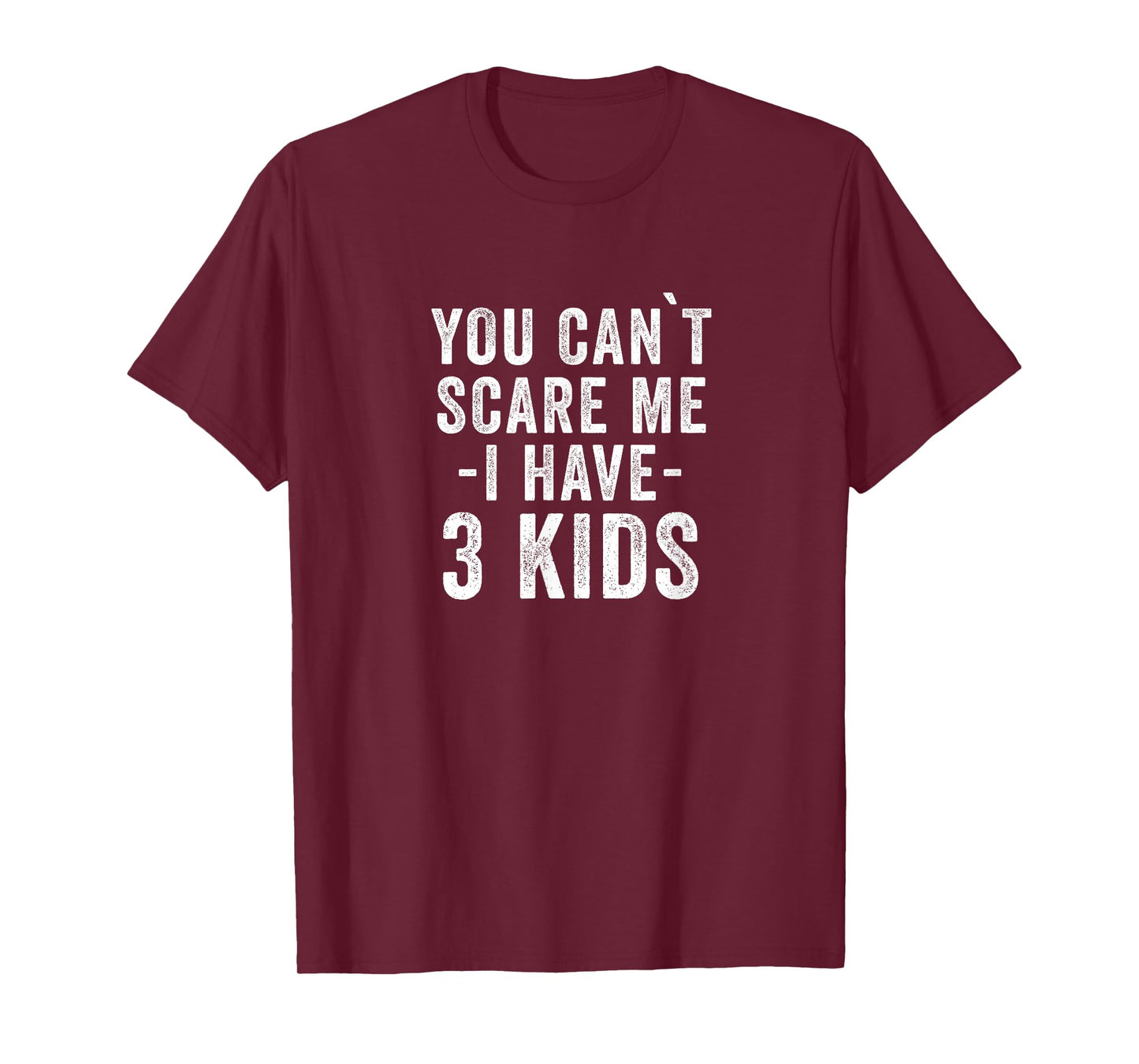 3 Kids - Mom of Three Dad of 3 Children Funny Parents T-Shirt