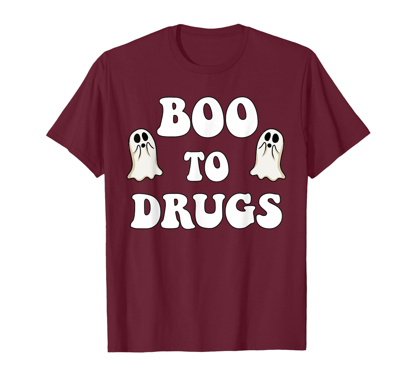 Red Ribbon Week BOO Drugs Yes To Halloween Say No To Drugs T-Shirt