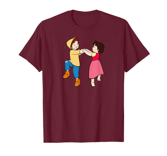 Heidi and Peter Dancing Cartoon TV Series T-Shirt