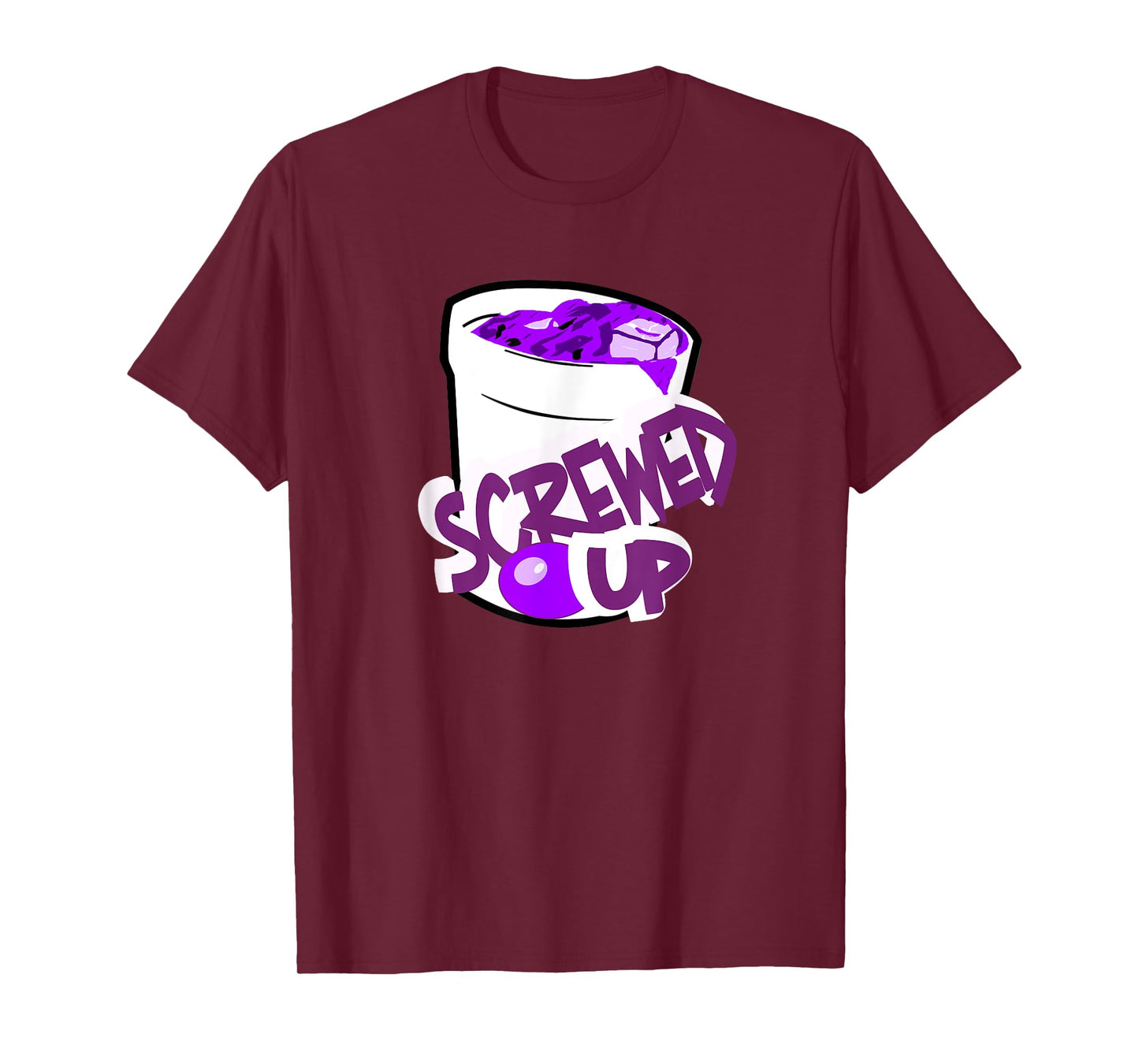 Codeine Sizzurp Screwed Up Lean Cough Syrup Promethazine T-Shirt