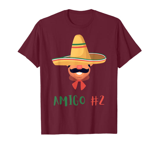 Funny Mexican Amigo #2 Group Matching DIY Halloween Costume T-Shirt
