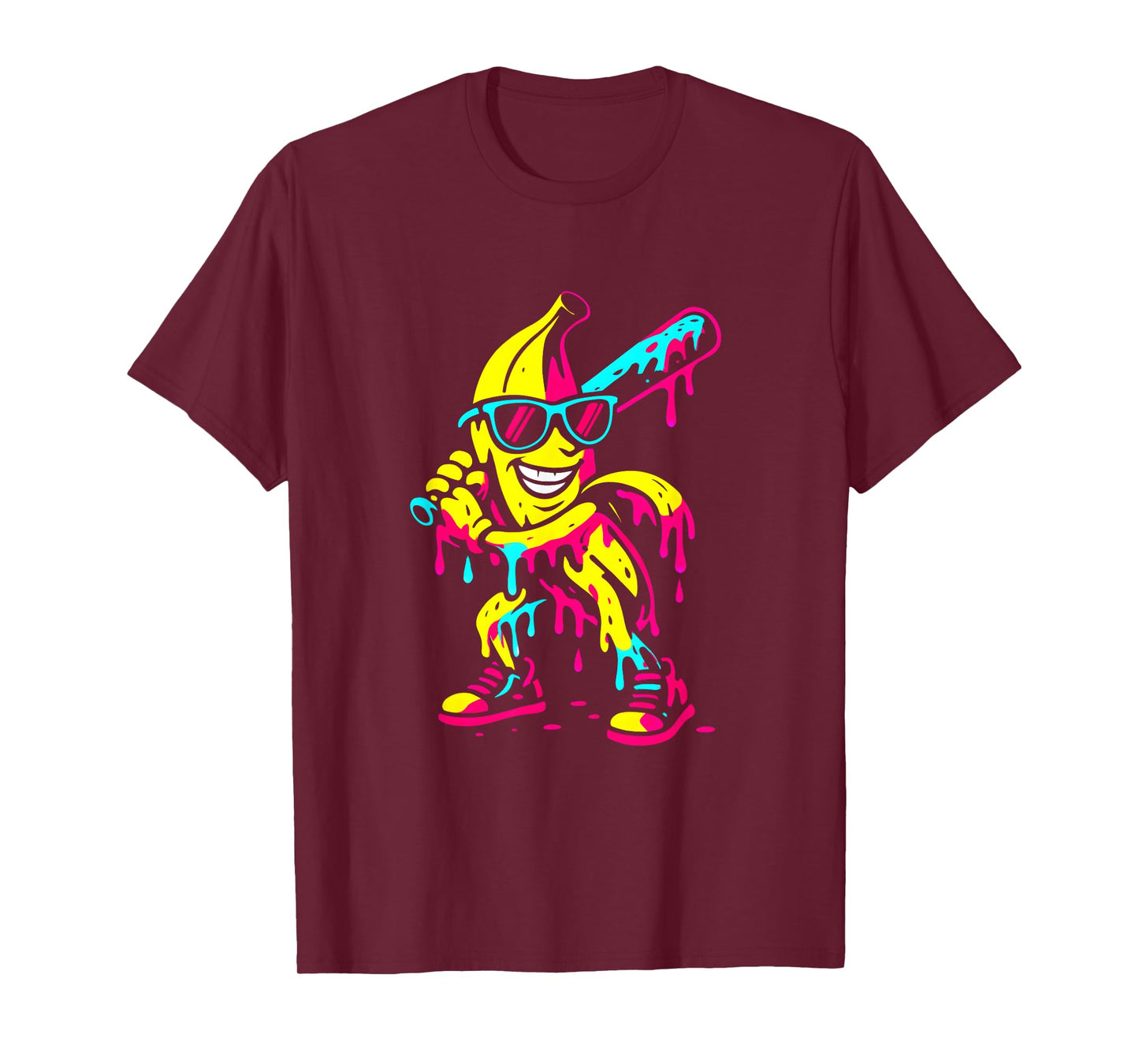 Banana Funny Baseball Drip Kids Youth Boys Girls T-Shirt