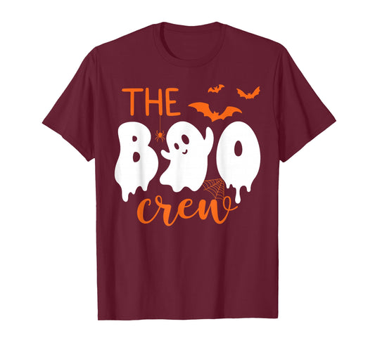Halloween Ghost Boo Crew Costume Matching Adults Kids Cousin T-Shirt
