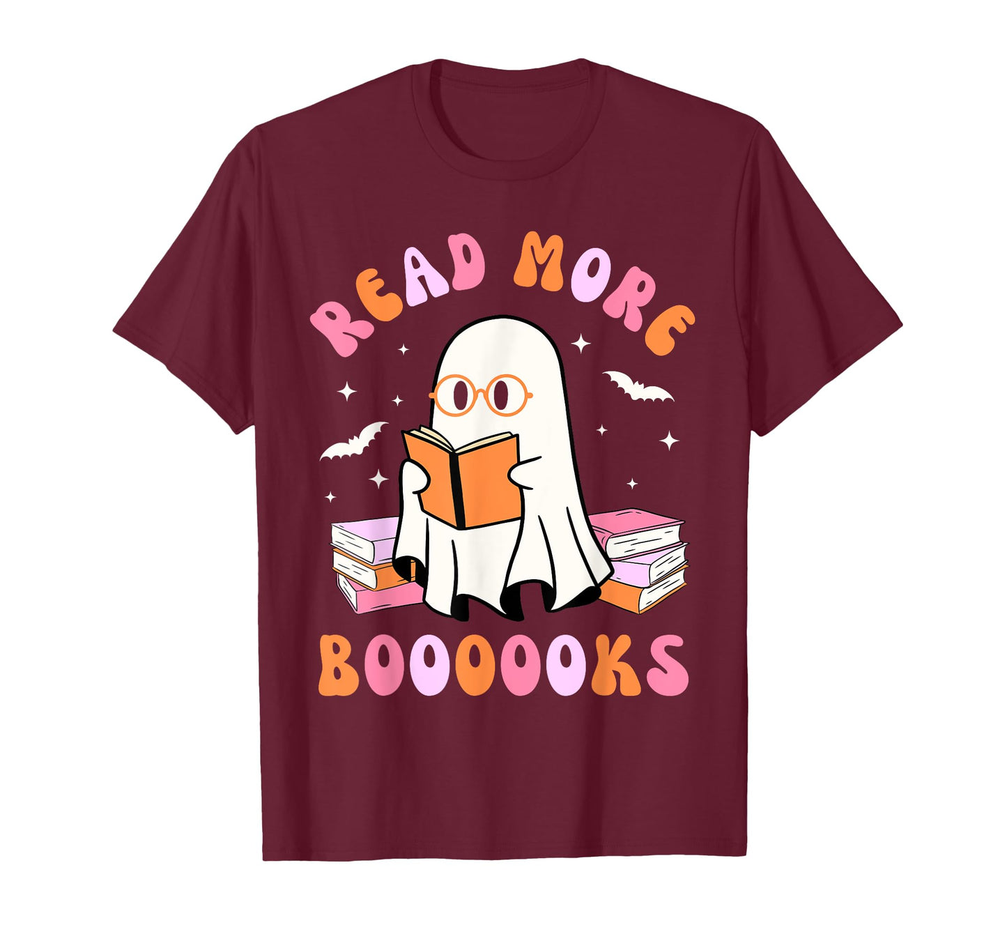 Read More Books Halloween Groovy Reading Kids T-Shirt