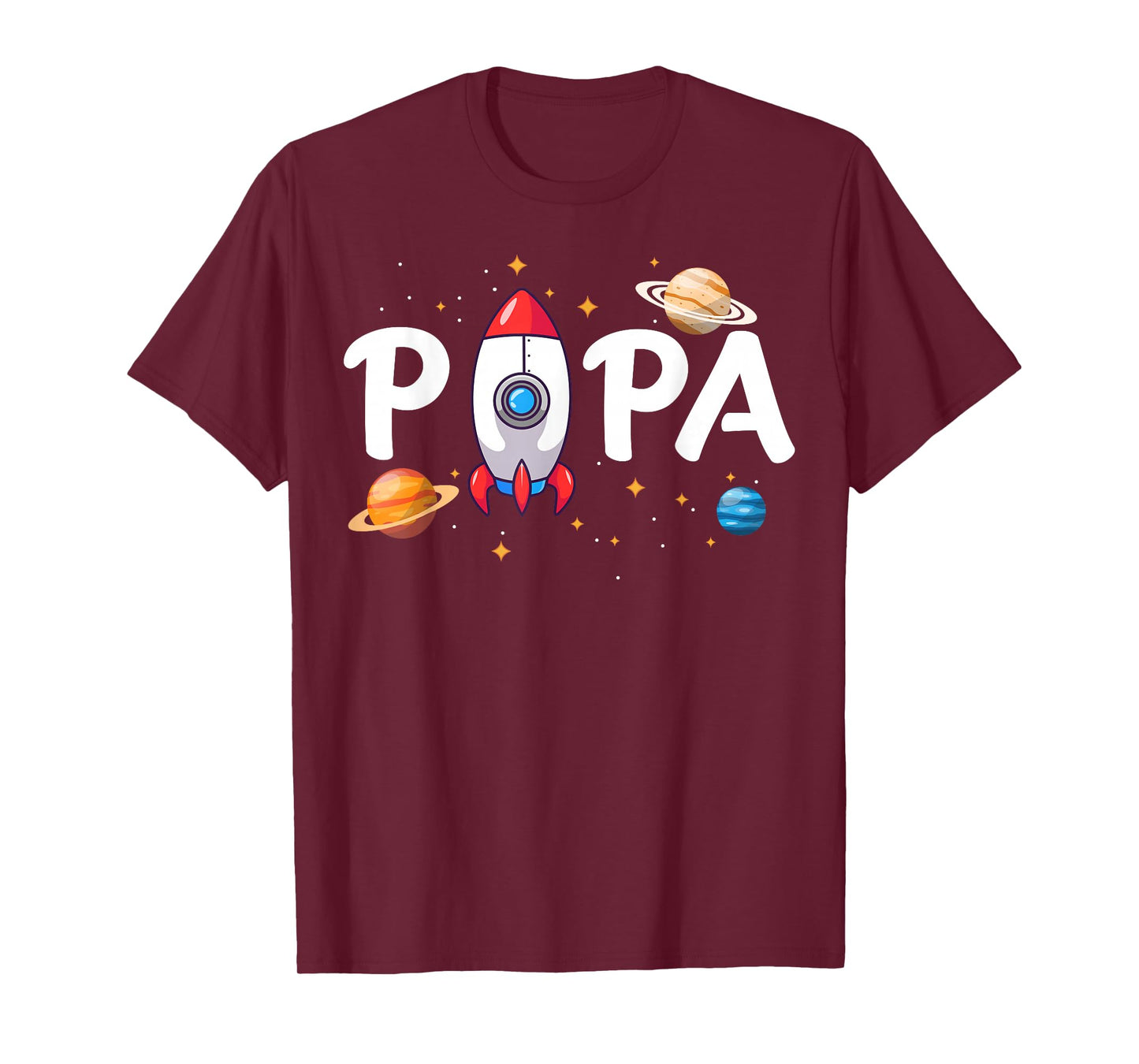 Papa of The Birthday Boy Space Astronaut 1st Birthday Family T-Shirt