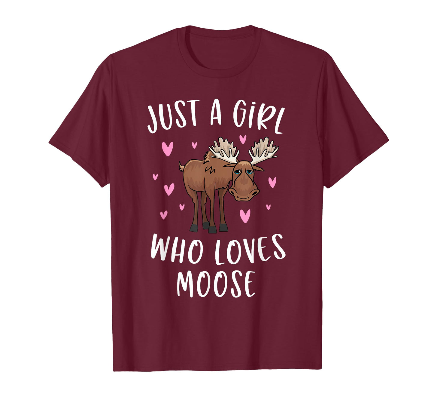 Cute Moose Shirt For Girls Just A Girl Who Loves Moose T-Shirt