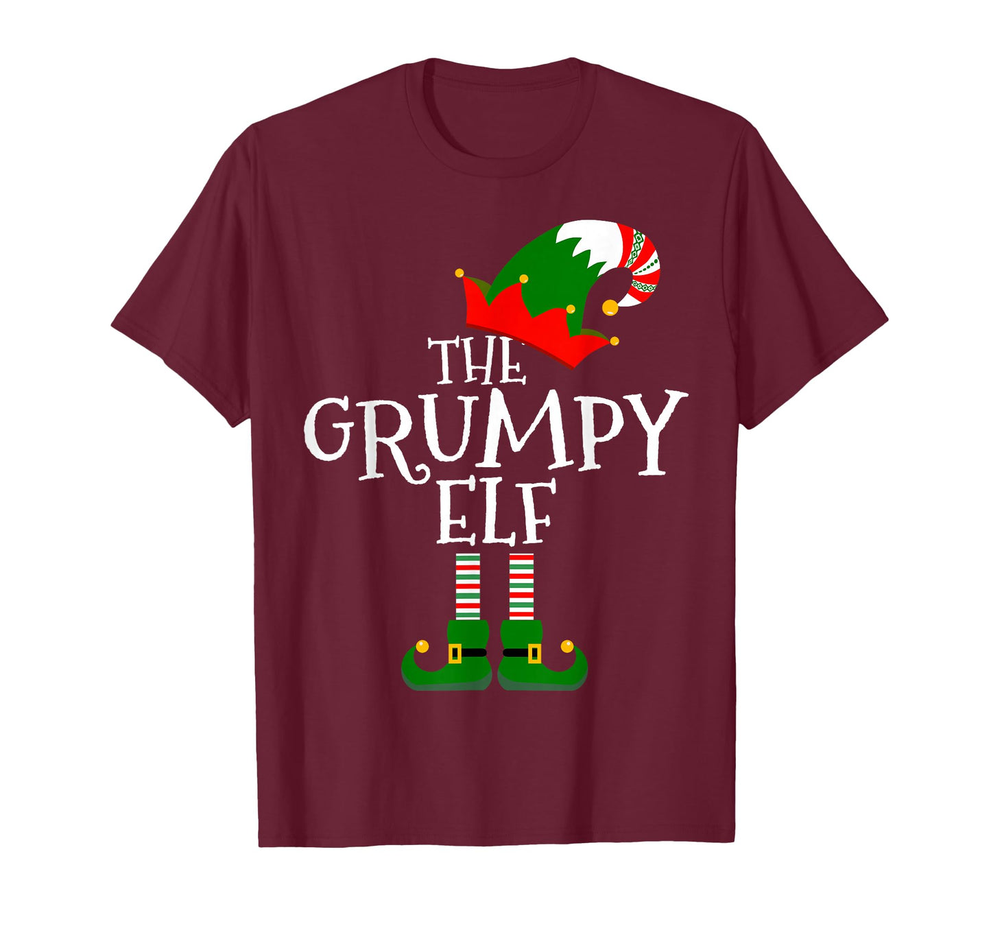 The Grumpy Elf Costume Matching Family Group Gift Christmas T-Shirt