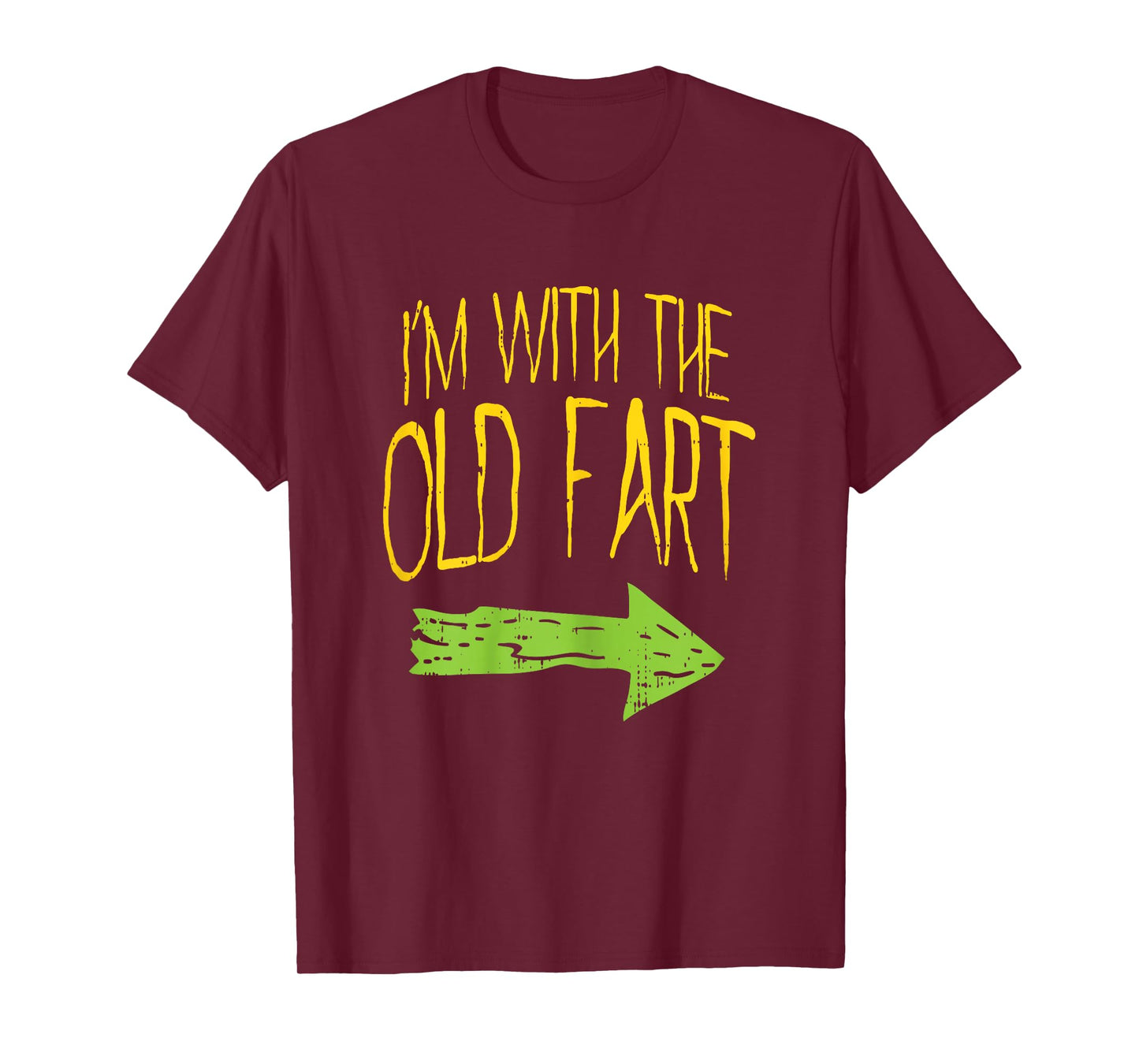 Im With The Old Fart Fun Matching Couples Halloween Costume T-Shirt