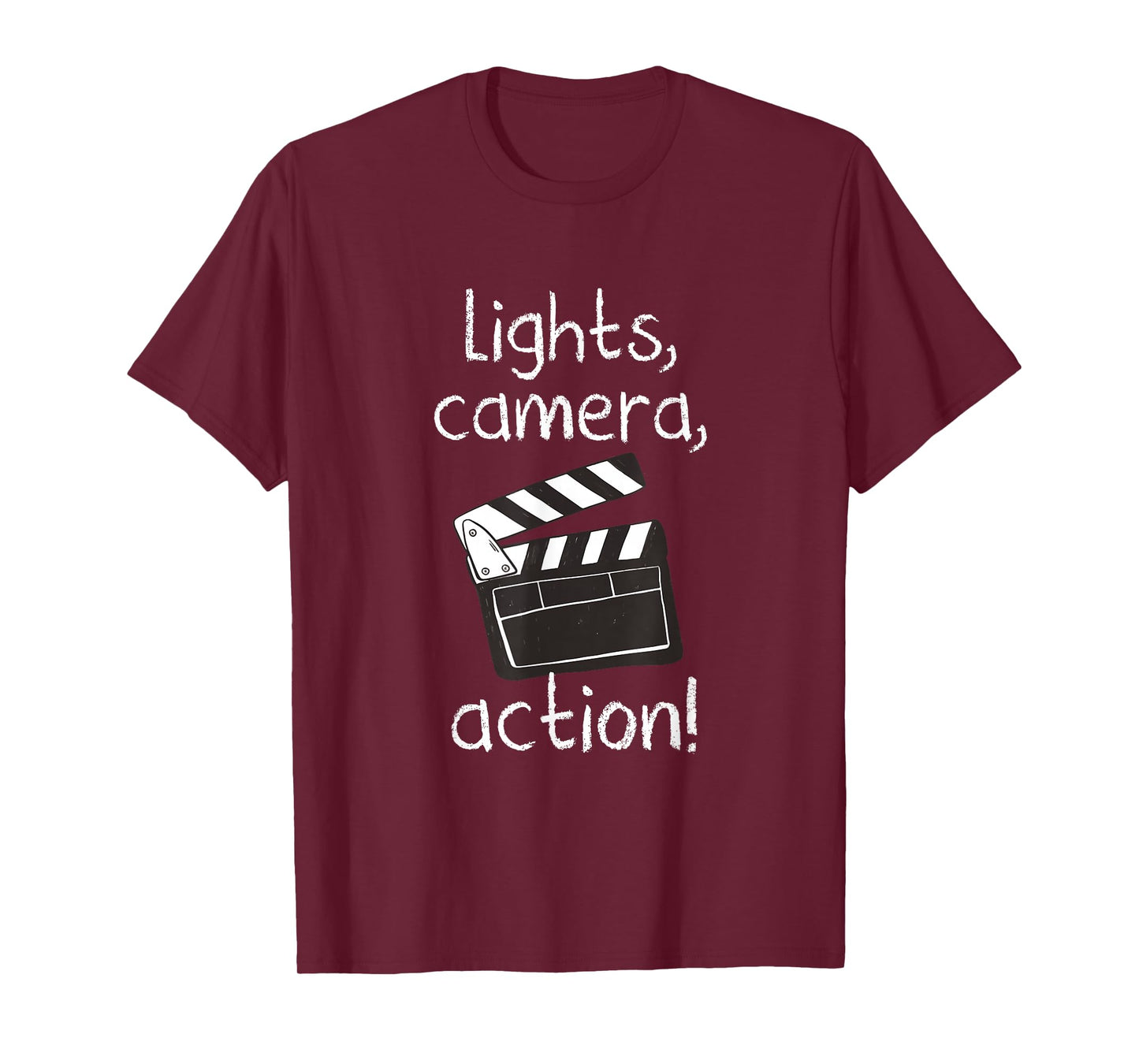 Lights Camera Action Movie Director Movie Clapper Board Gift T-Shirt