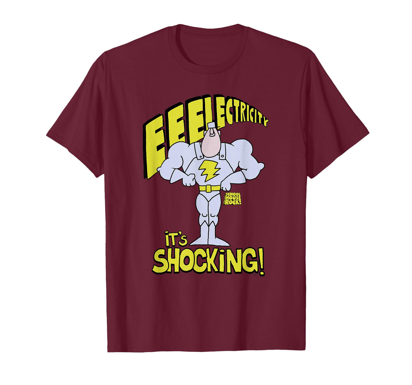 Schoolhouse Rock Electricity It's Shocking Vintage TV Show T-Shirt
