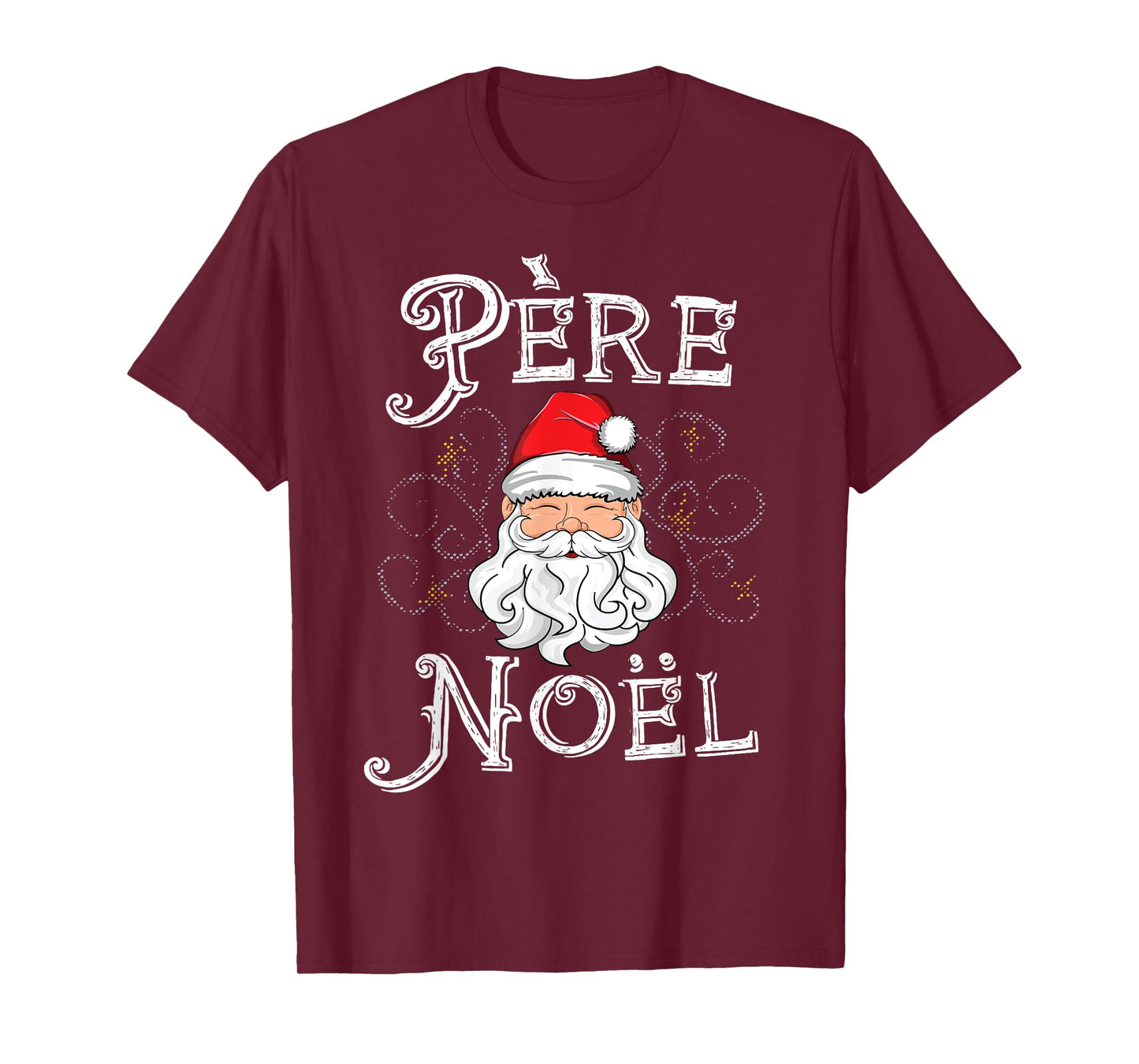 Pere Noel Santa Claus French France Christmas Xmas Retro T-Shirt