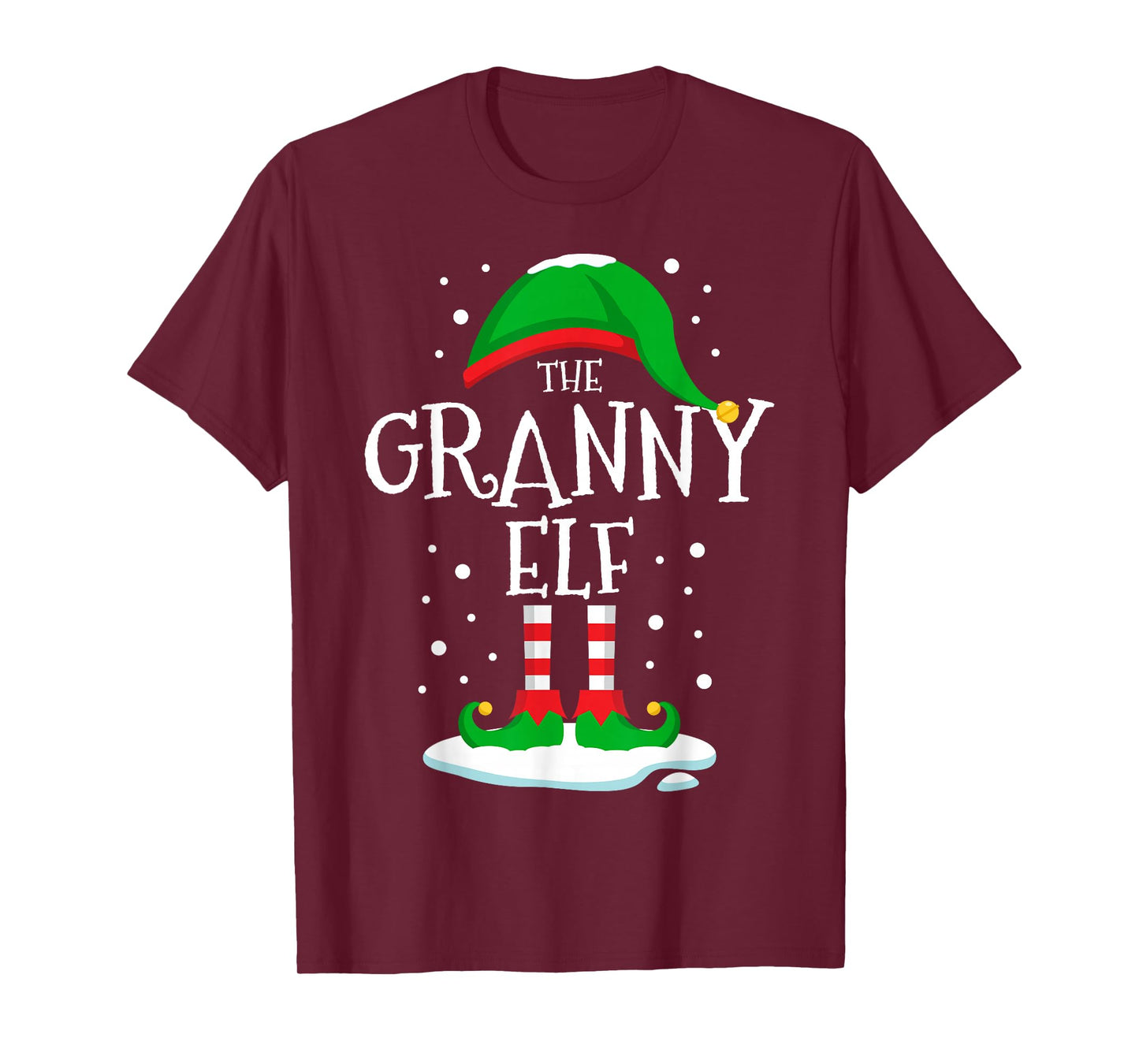 The Granny Elf Christmas Family Matching Xmas Grandma Funny T-Shirt