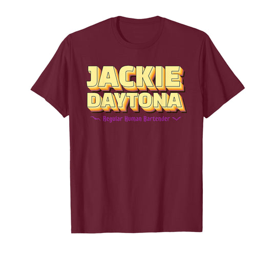 Jackie Daytona Regular Human Bartender Retro Design T-Shirt