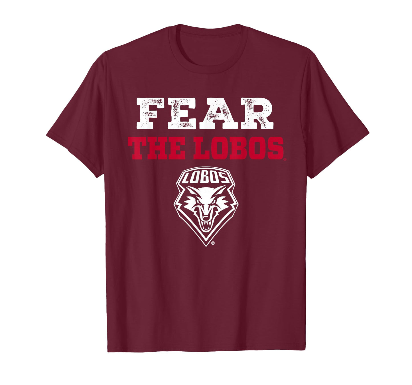 University of New Mexico Fear The Lobos Sports Fan T-Shirt